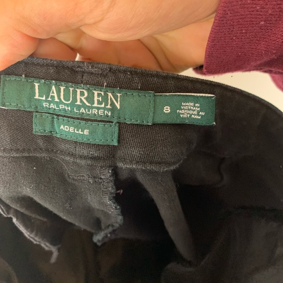 Ralph Lauren Black Denim Jeans Size 8 - Picture 5 of 5